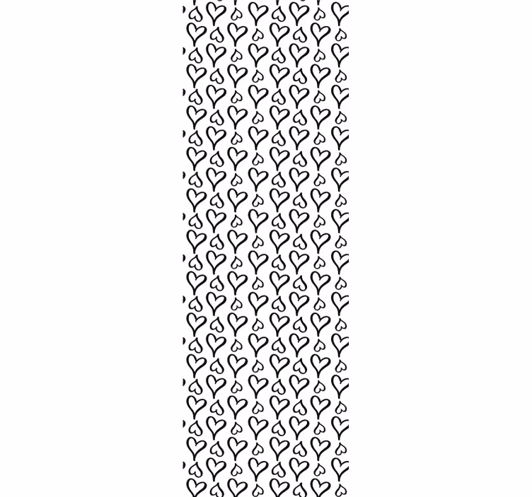 Geometrische Tapete herzmotiv wiederholen - TenStickers