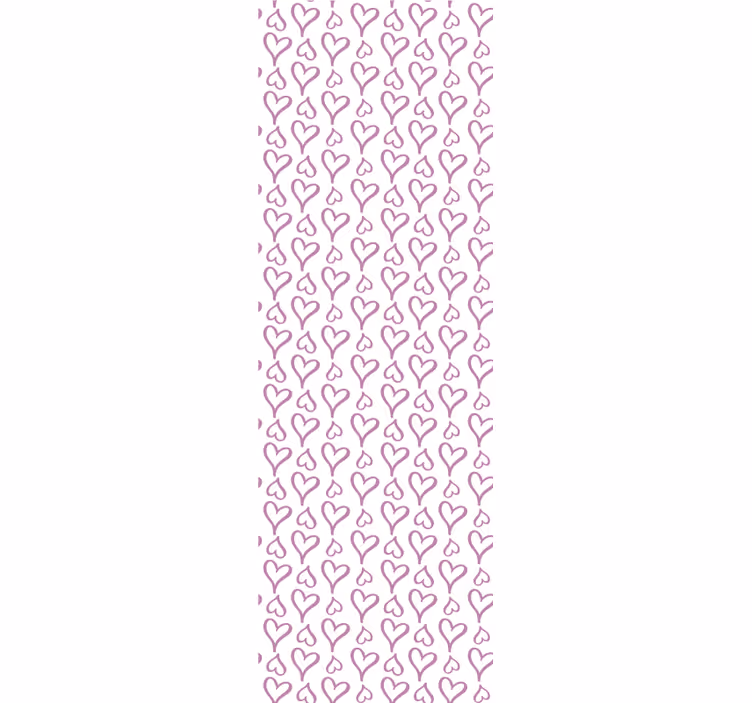 Ornament Tapete verspieltes herz-motiv - TenStickers
