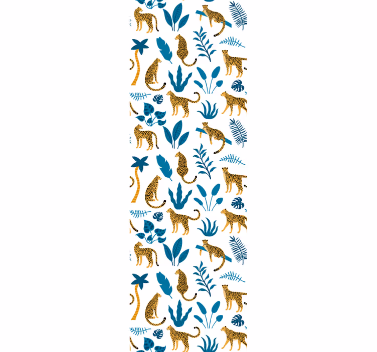 Tapete Tiere dschungel fauna flora - TenStickers