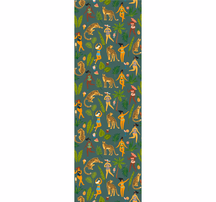 Tapete Tiere dschungeltanz-motiv - TenStickers