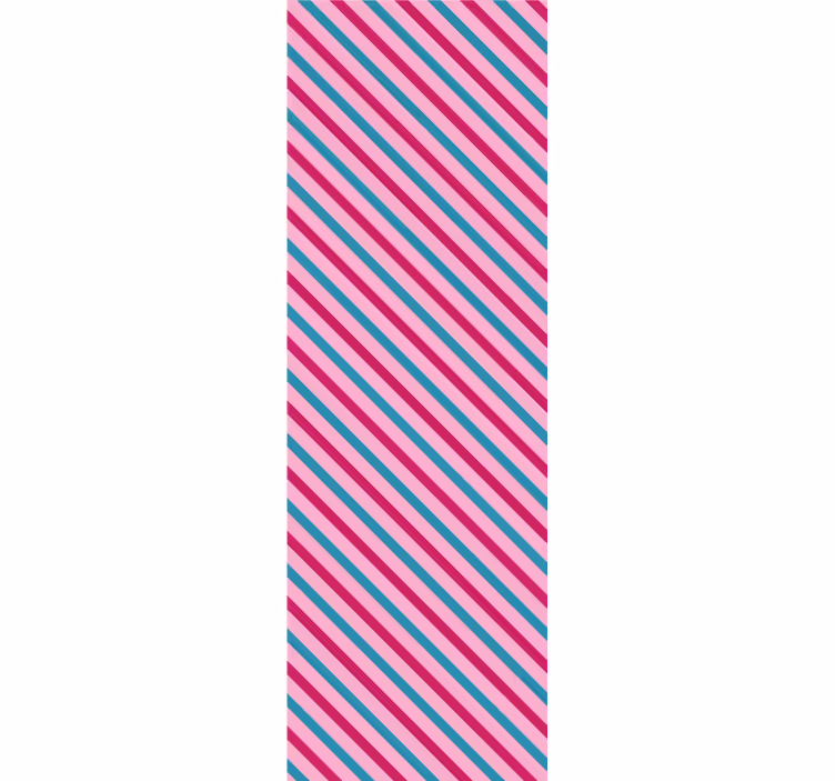 Tapete horizontale Streifen diagonal gestreift - TenStickers