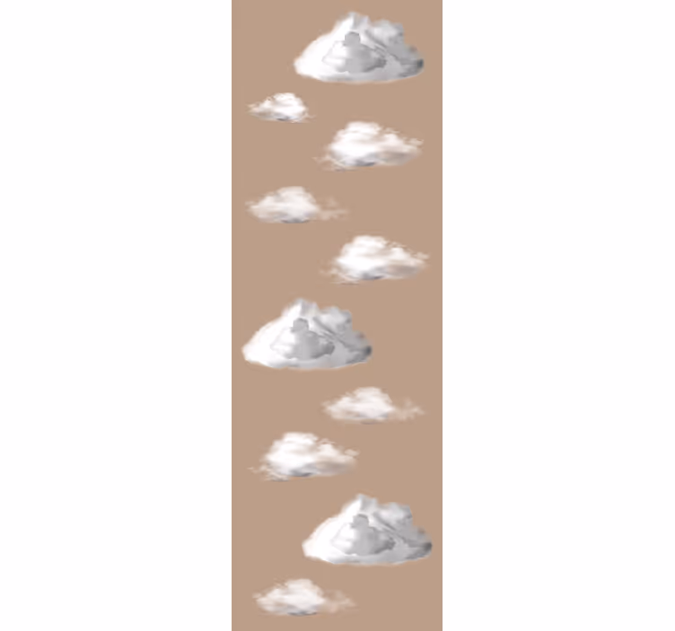 Moderne Tapete Wolken auf erdton - TenStickers
