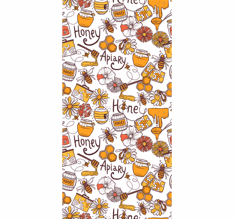 Tapete jugendzimmer bienenstock freude - TenStickers