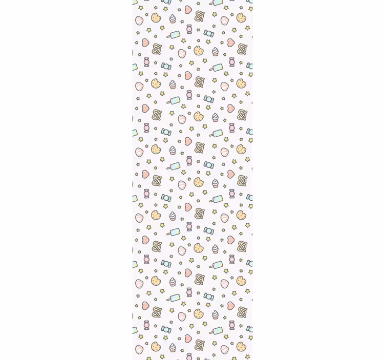 Tapete Babyzimmer süßigkeiten-inspiriertes muster - TenStickers
