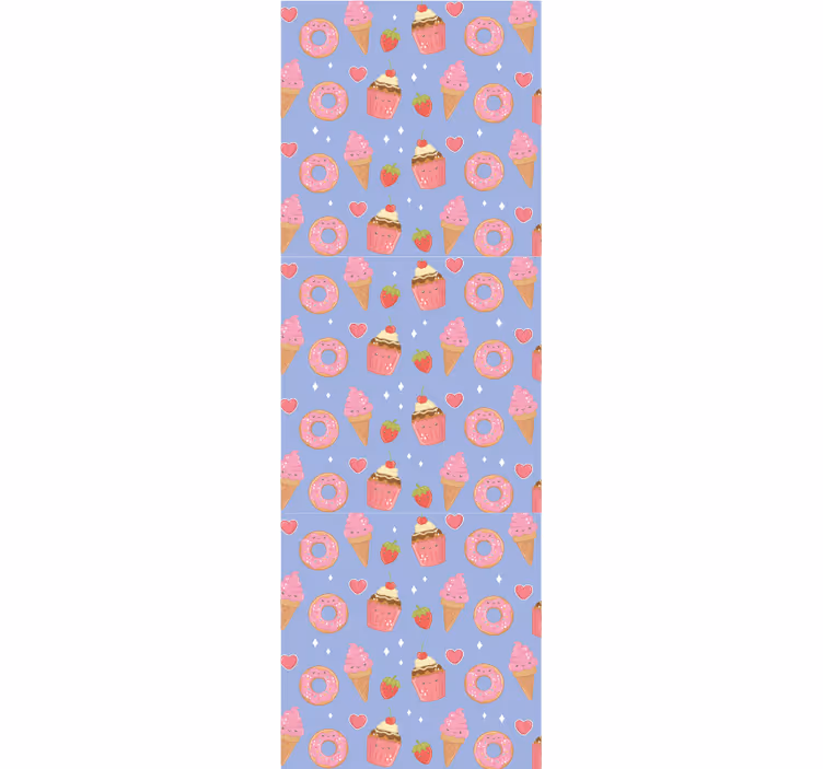 Tapete Babyzimmer süßes dessertmuster - TenStickers