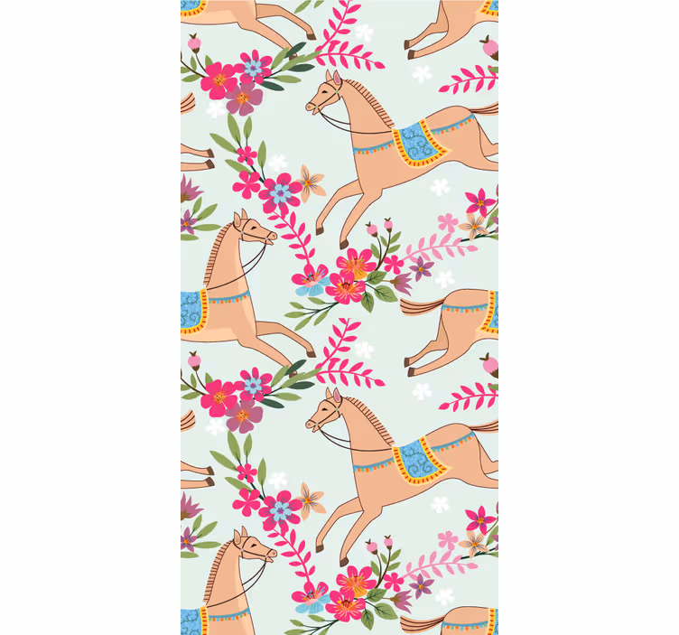 Tapete Tiere reiterblüten - TenStickers