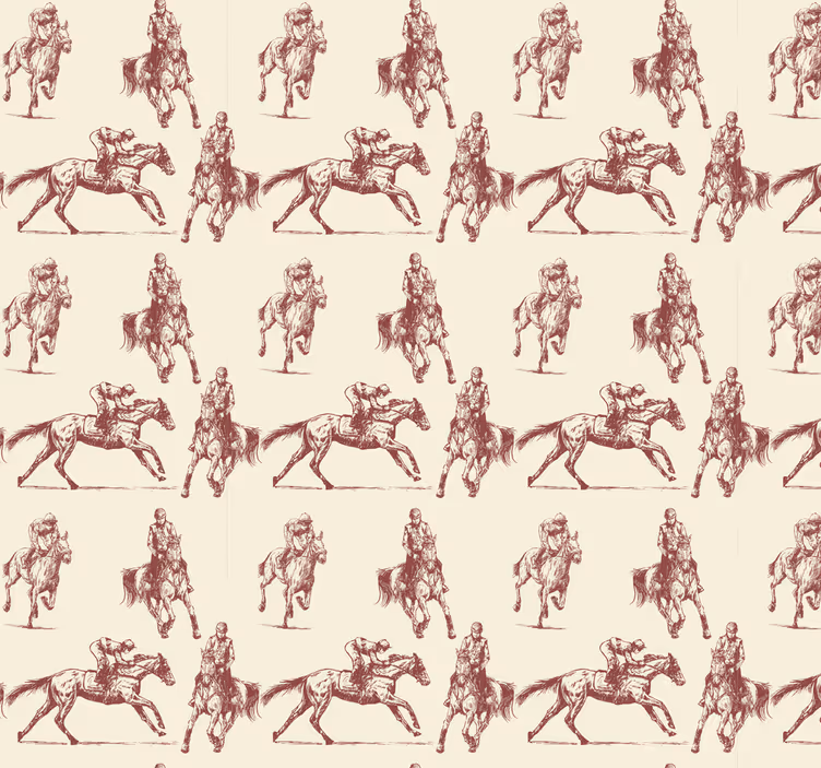 Tapete Tiere pferdesport-illustration - TenStickers