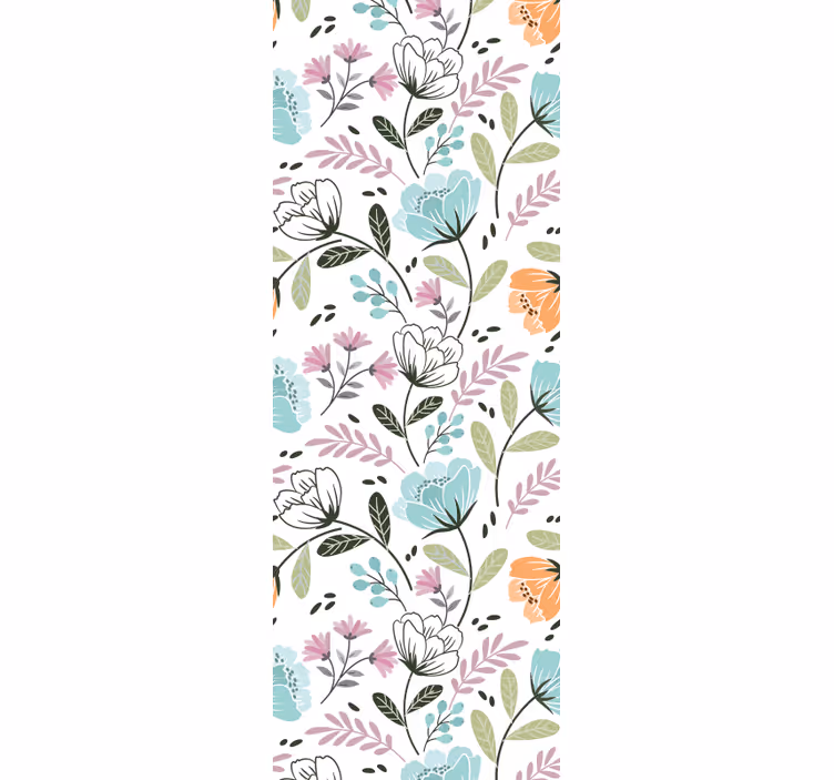 Blumentapete Verschiedene Pflanzen und blumen - TenStickers