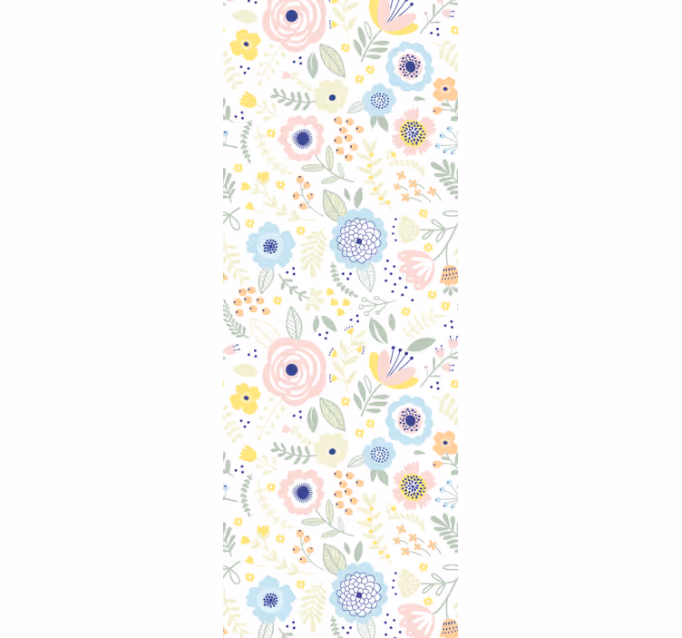 Blumentapete blumengartenmuster - TenStickers