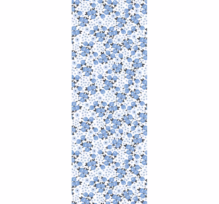 Blumentapete blumenmuster-fusion - TenStickers