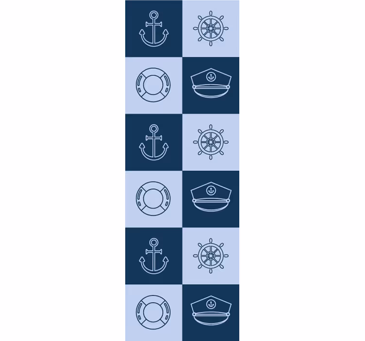 Tapete Fliesen nautische fliesenmuster - TenStickers