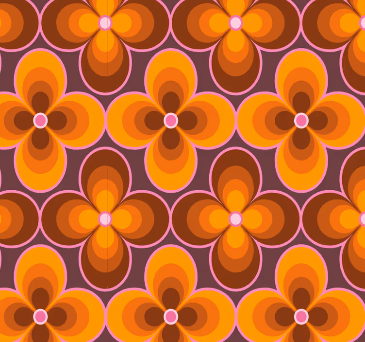 Tapete geometrisch geometrischer blumenausbruch - TenStickers