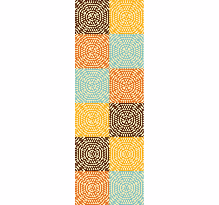 Tapete geometrisch geometrische spiralquadrate - TenStickers