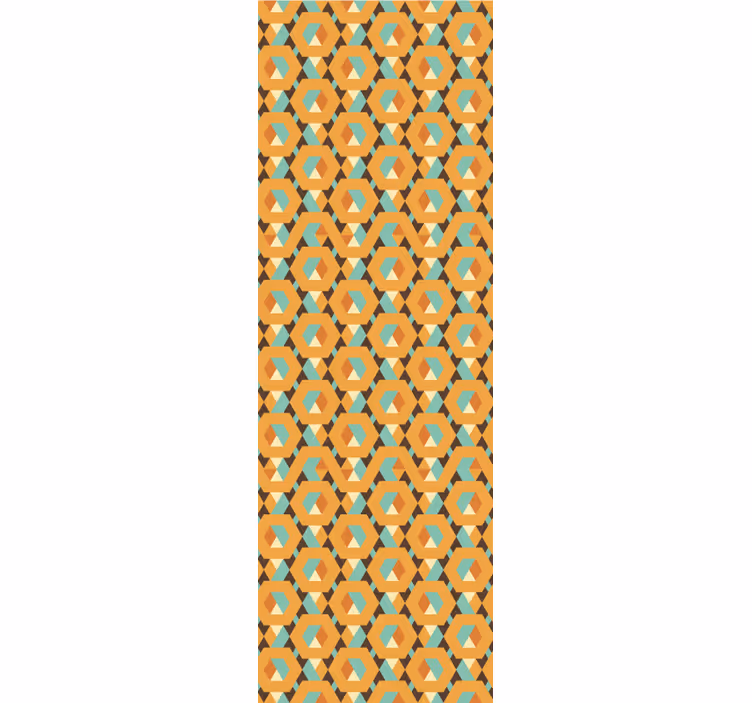 Tapete geometrisch geometrischer retro-druck - TenStickers