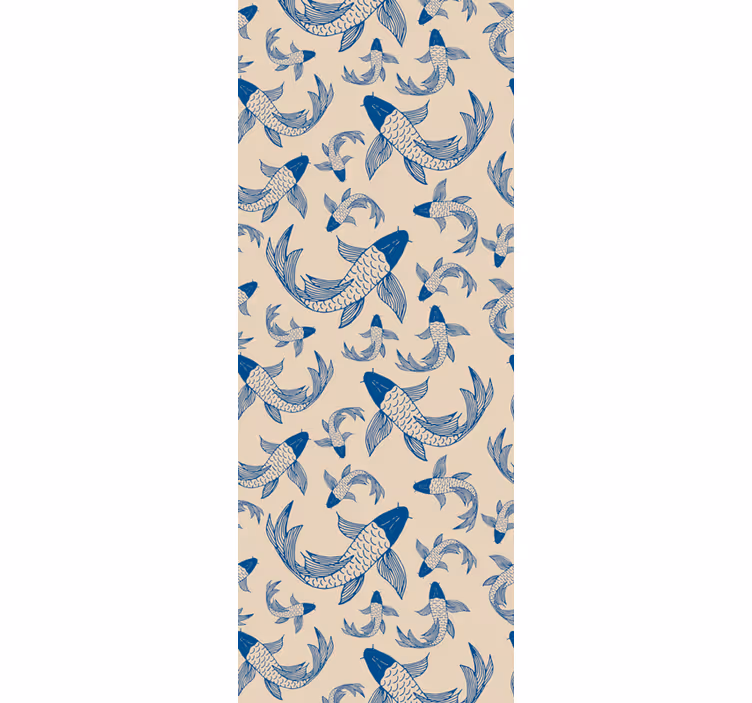 Tapete Tiere koi-fisch-muster - TenStickers