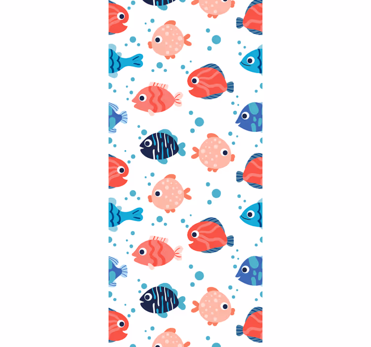Tapete Fische wasserspielereien - TenStickers
