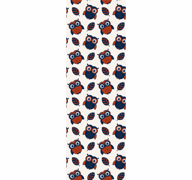 Tapete Tiere eulenmusterdesign - TenStickers