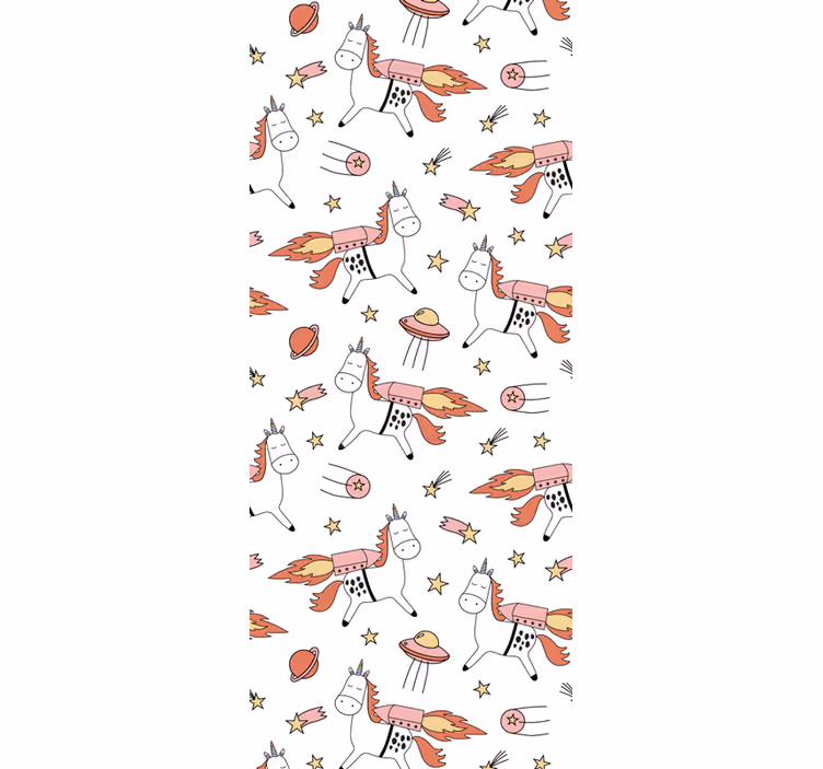 Tapete Tiere verspieltes einhorn-muster - TenStickers
