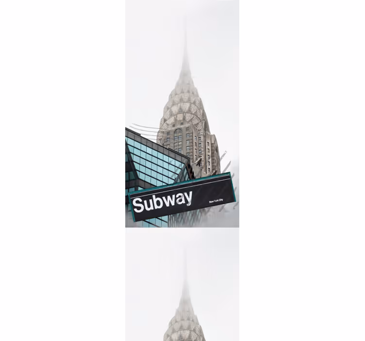 Tapete städte u-bahn eingang - TenStickers