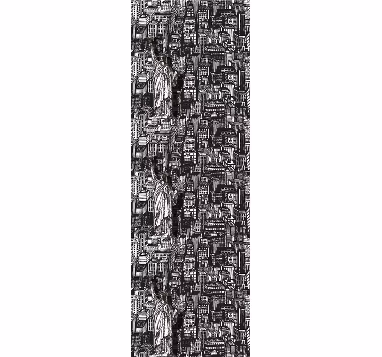 Tapete Städte statue, urbane collage - TenStickers