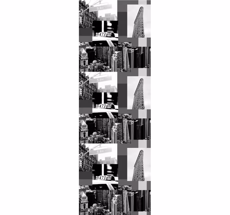 Tapete Städte urbanes collagenmuster - TenStickers