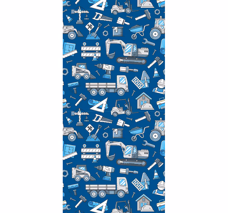 Tapete Babyzimmer konstruktion spielzeit - TenStickers