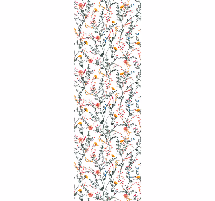 Blumentapete florale botanische ausbreitung - TenStickers