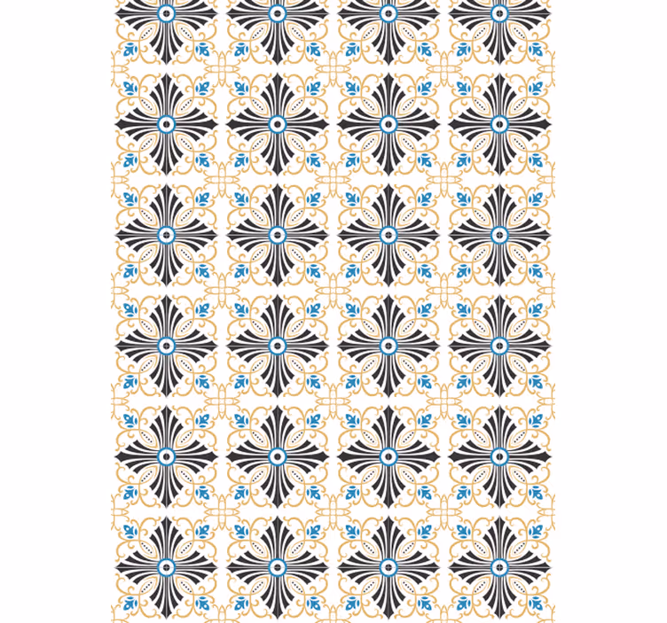 Ornament Tapete blumenmedaillon-muster - TenStickers
