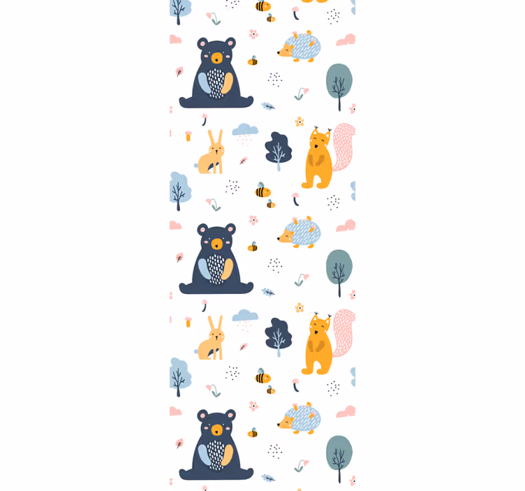 Tapete Babyzimmer waldtiere - TenStickers