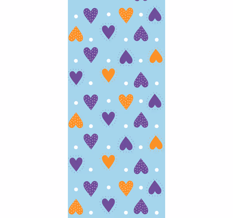 Tapeten Schlafzimmer herz regentropfen - TenStickers