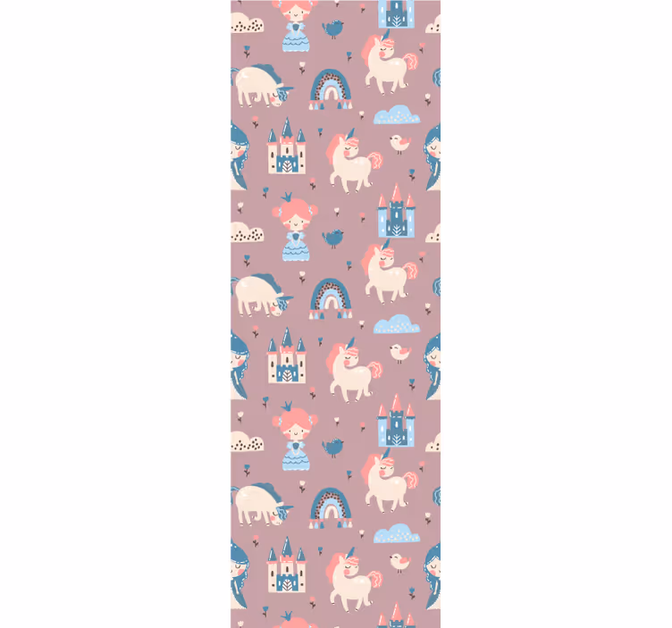 Tapete Babyzimmer märchen-einhörner - TenStickers