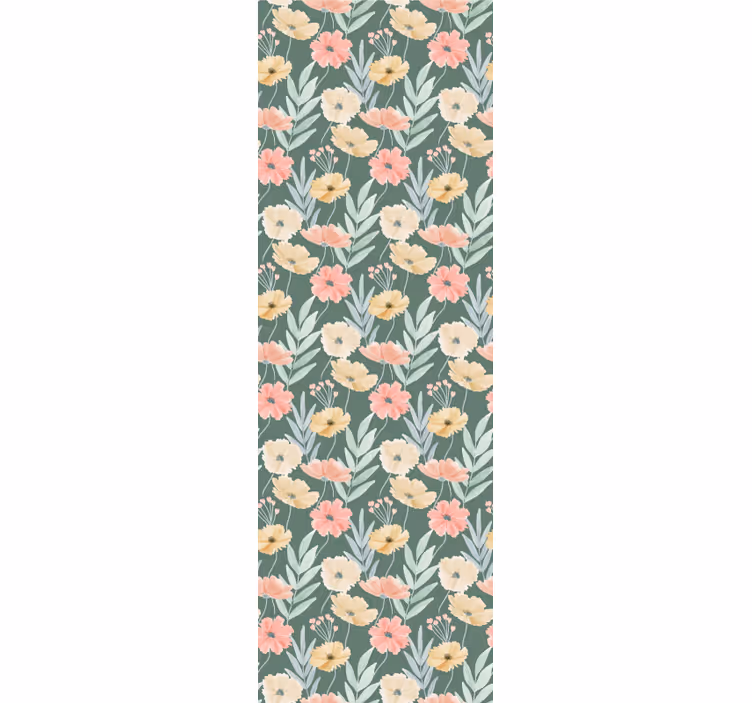 Blumentapete blumenblütendruck - TenStickers