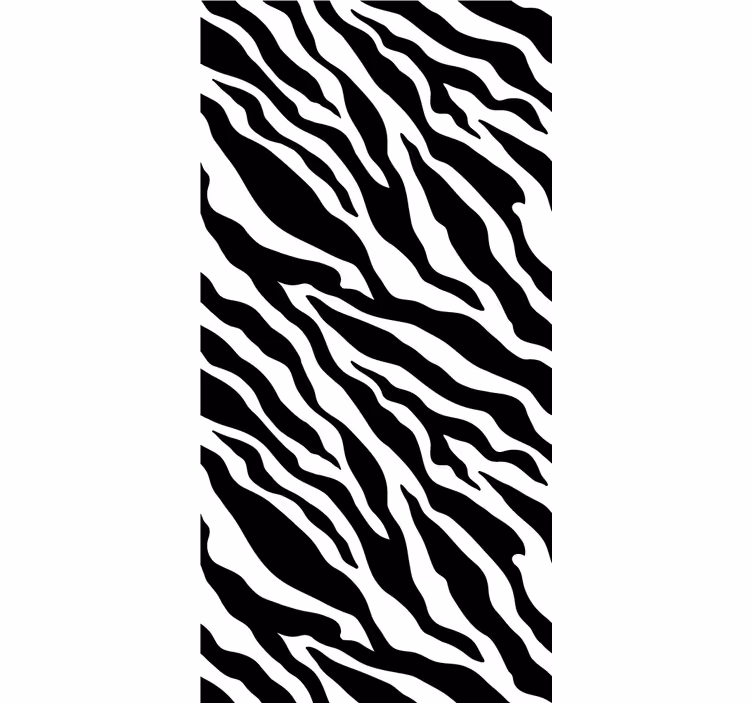 Tapeten Wohnzimmer Schwarz-weiß-tierdruck-zebra - TenStickers