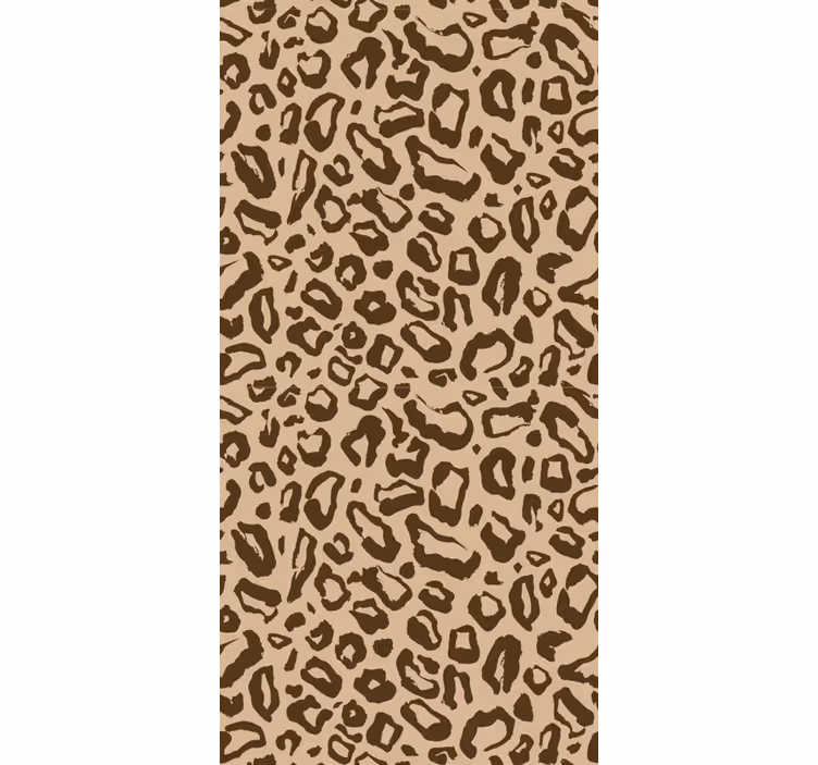 Leoparden Tapete beiges katzenmuster - TenStickers
