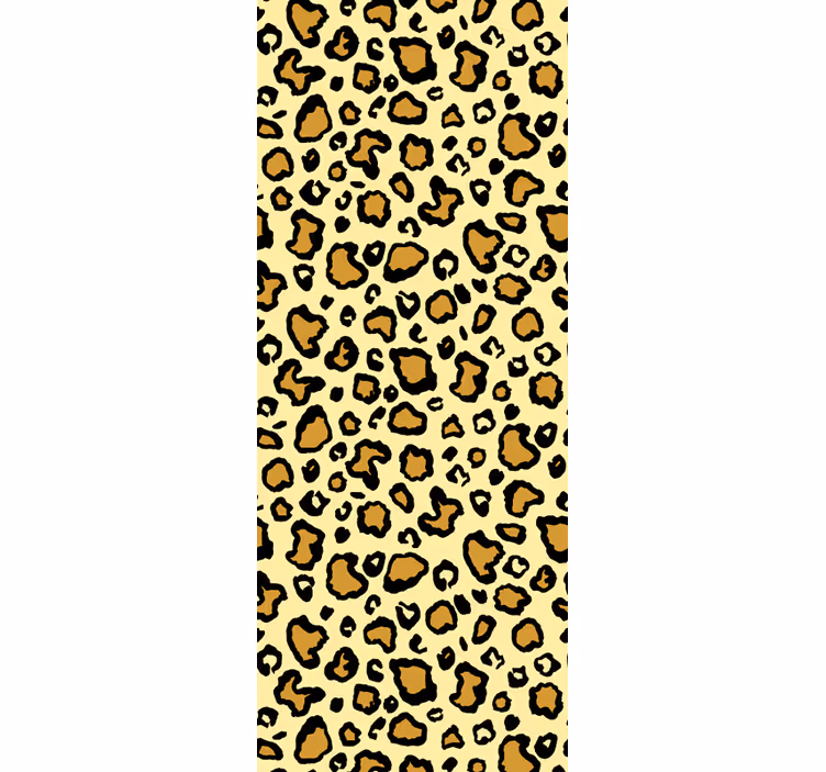 Leoparden Tapete klassisches gelbes muster - TenStickers