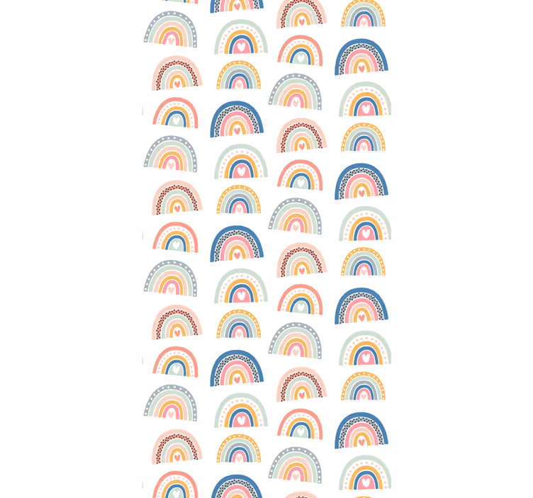 Ornament Tapete buntes regenbogenmotiv - TenStickers