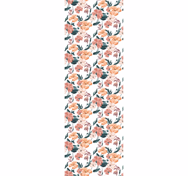 Blumentapete florale wiederholung - TenStickers