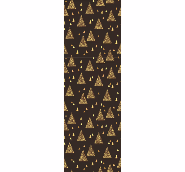Geometrische Tapete goldenes dreieckmotiv - TenStickers