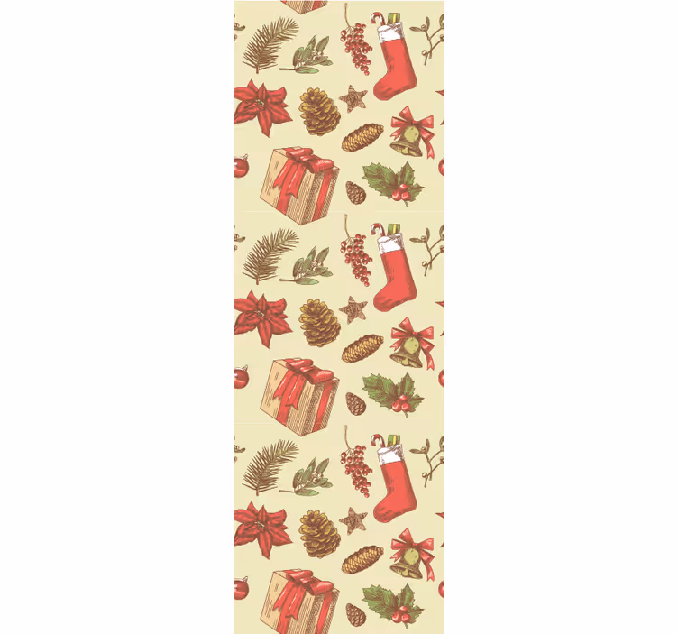 Weihnachtstapete festliches weihnachtsdesign - TenStickers