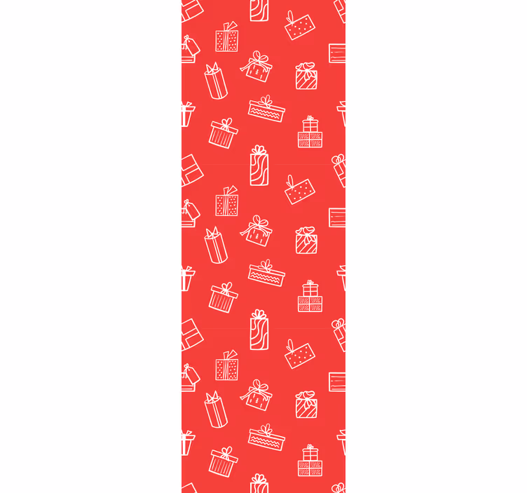 Weihnachtstapete geschenk muster motiv - TenStickers