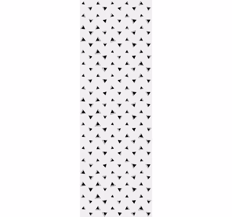 Tapete geometrisch schwarz-weiß-muster - TenStickers