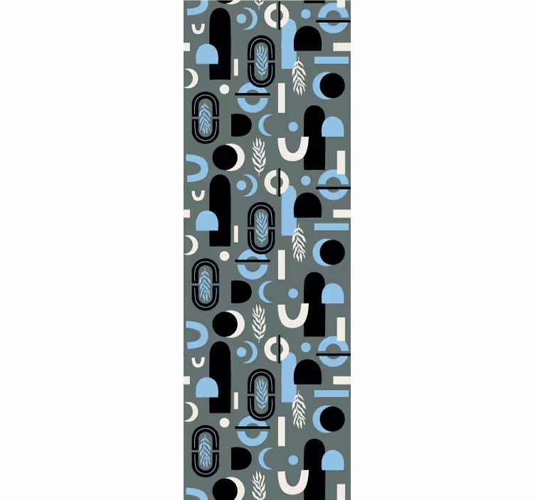 Tapete modern collage aus geometrischen formen - TenStickers