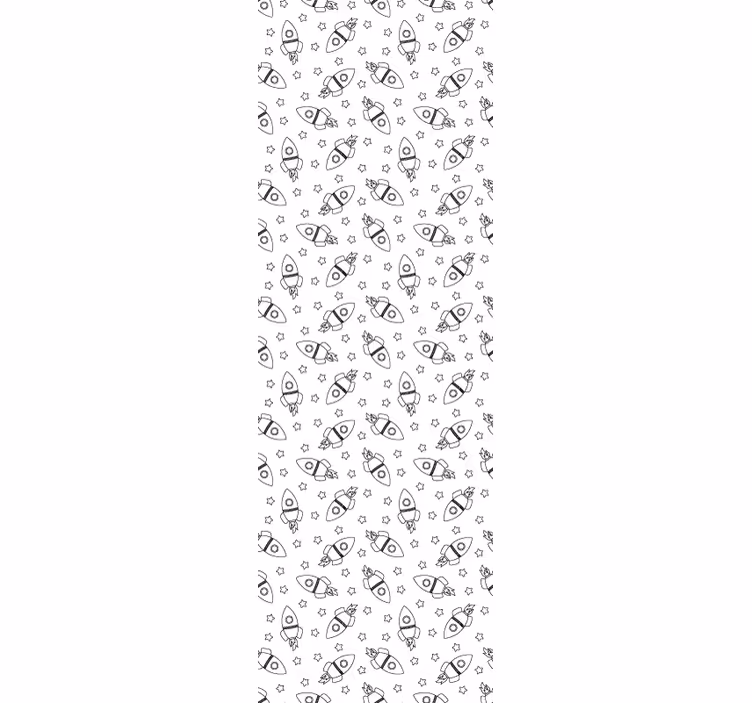 Tapete Babyzimmer raketenmuster - TenStickers