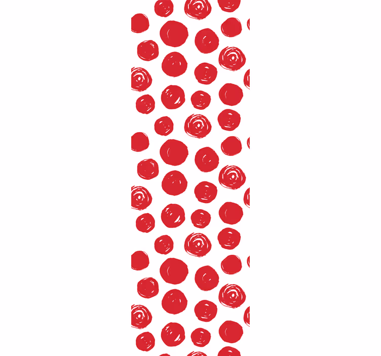 Blumentapete florales punktmuster - TenStickers