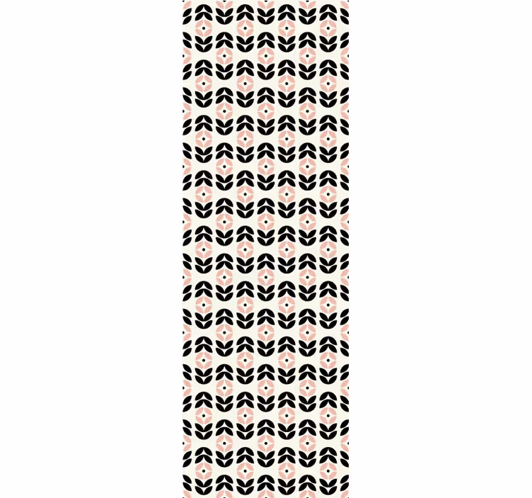 Ornament Tapete geometrisches blütenblattmotiv - TenStickers
