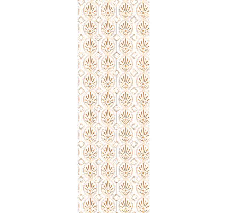 Ornament Tapete geometrische blumenmuster - TenStickers