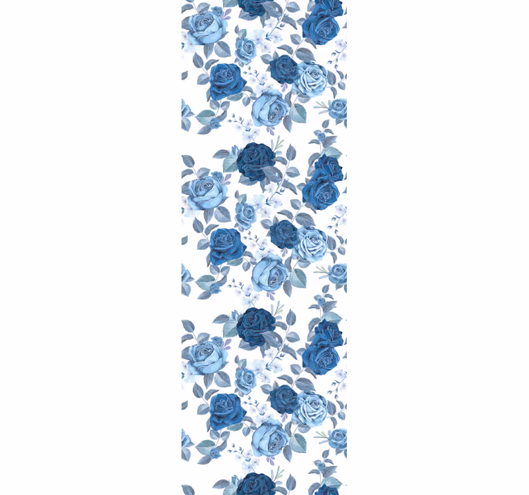 Blumentapete oberfläche mit rosenmuster - TenStickers