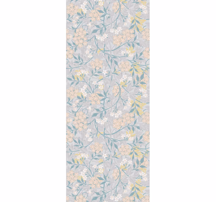 Retro Tapete 80er jahre florales elegantes Muster - TenStickers