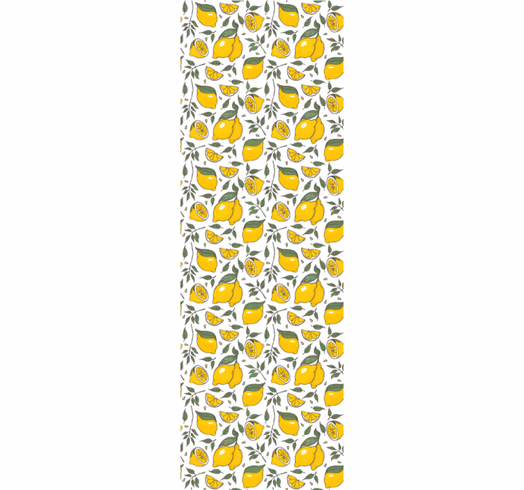 Tapete Natur zitronen-botanisches muster - TenStickers