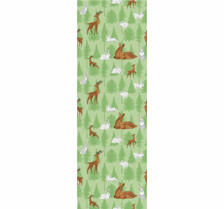 Tapete Tiere waldtiermuster - TenStickers
